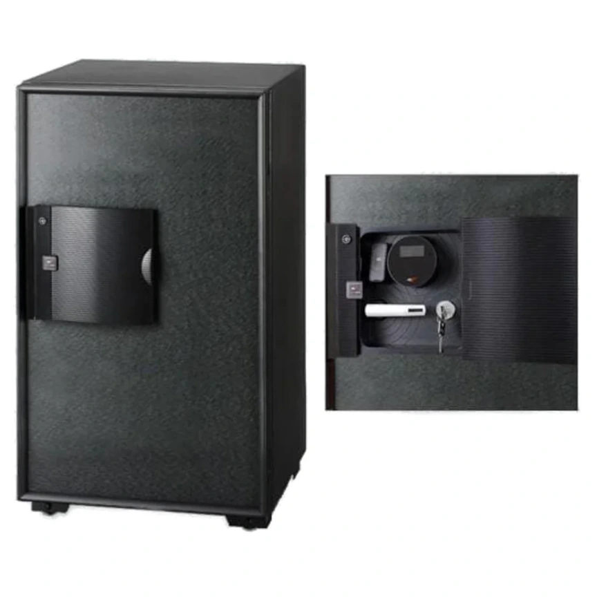 EAGLE EGE-100 FIRE RESISTANT SAFE, DIGITAL & KEY & FINGER PRINT LOCK, BLACK