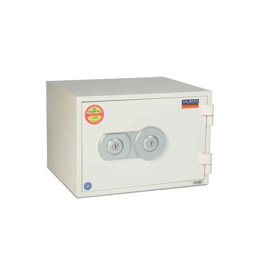 VALBERG FRS-32 KL FIRE RESISTANT SAFE, 2 KEY LOCKS, WHITE