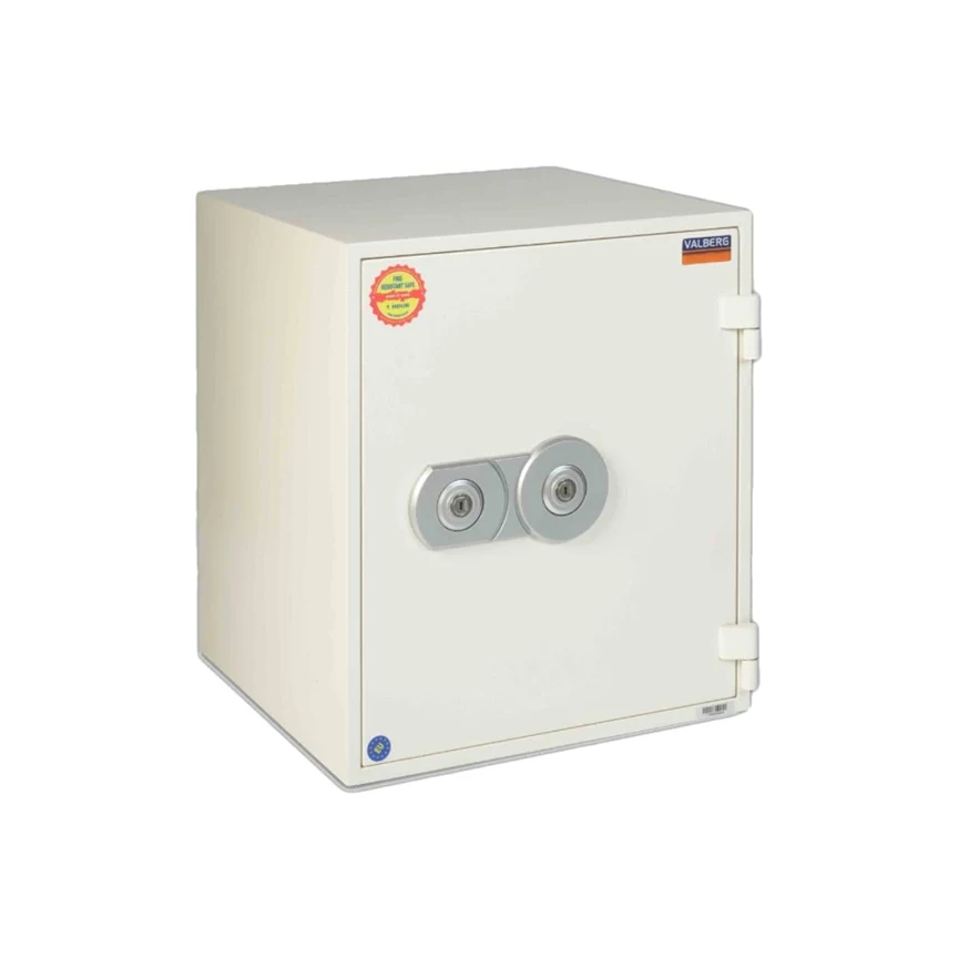 VALBERG FRS-51 KL FIRE RESISTANT SAFE, 2 KEY LOCKS, WHITE