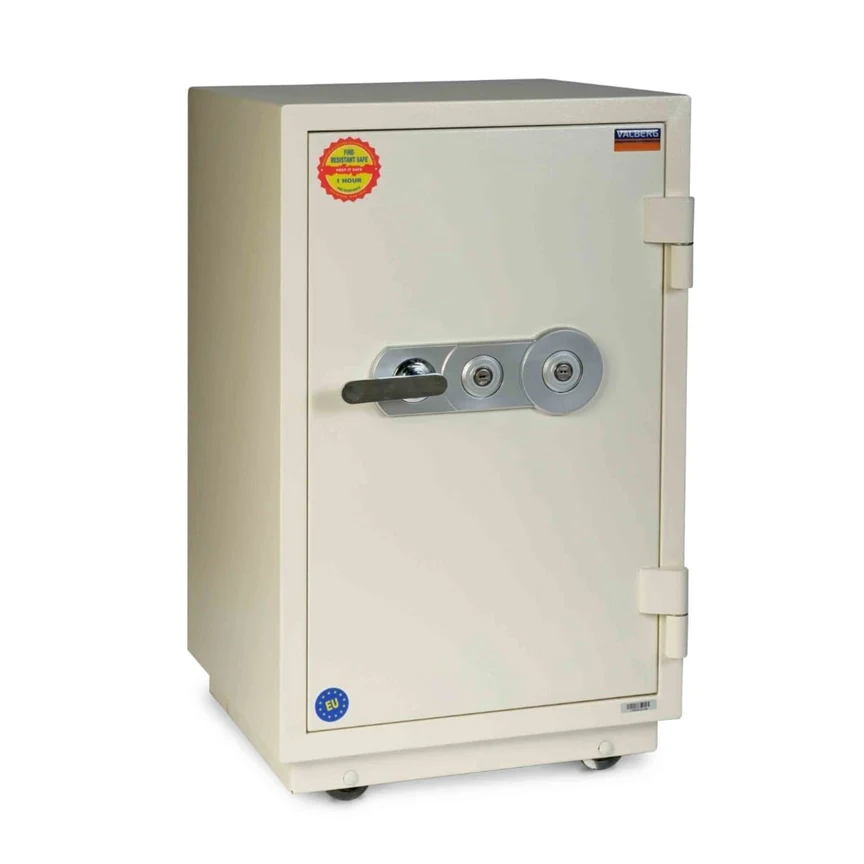 VALBERG FRS-75 KL FIRE RESISTANT SAFE, 2 KEY LOCKS, WHITE